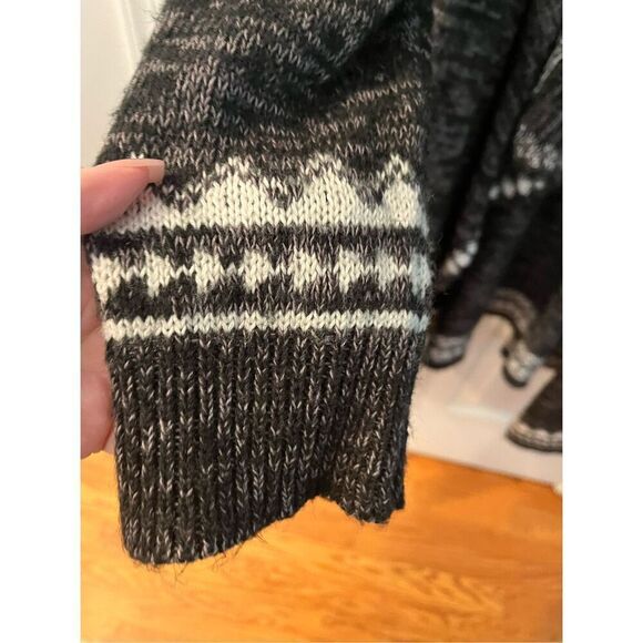 Torrid Black & Gray Open Front Waterfall Long Cardigan Sweater sz 2X - Picture 4 of 8